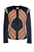 Sacou Din Catifea Cu Broderie Romaneasca Arhaica