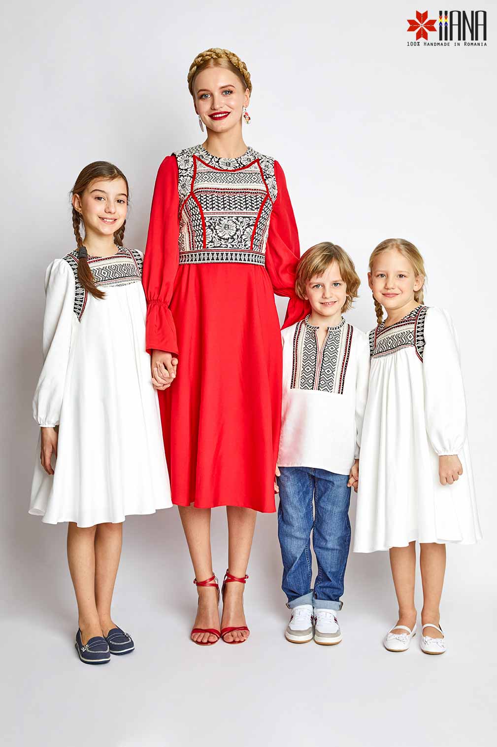Rochita traditionala fetite Mini de Oras 3 luni - 7 ani
