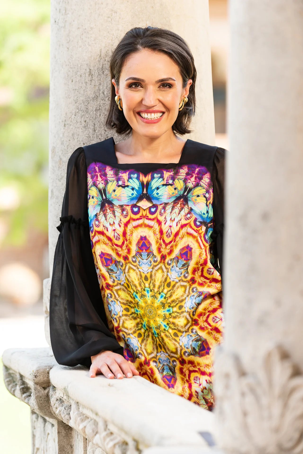 Bluza Lunga  din Matase Naturala Mandala