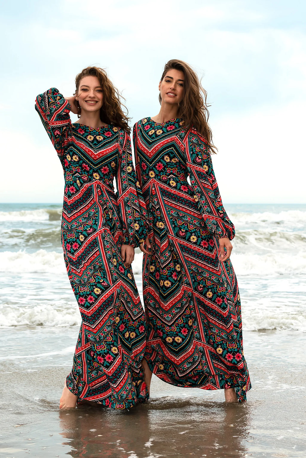 Rochie Lunga Zig Zag