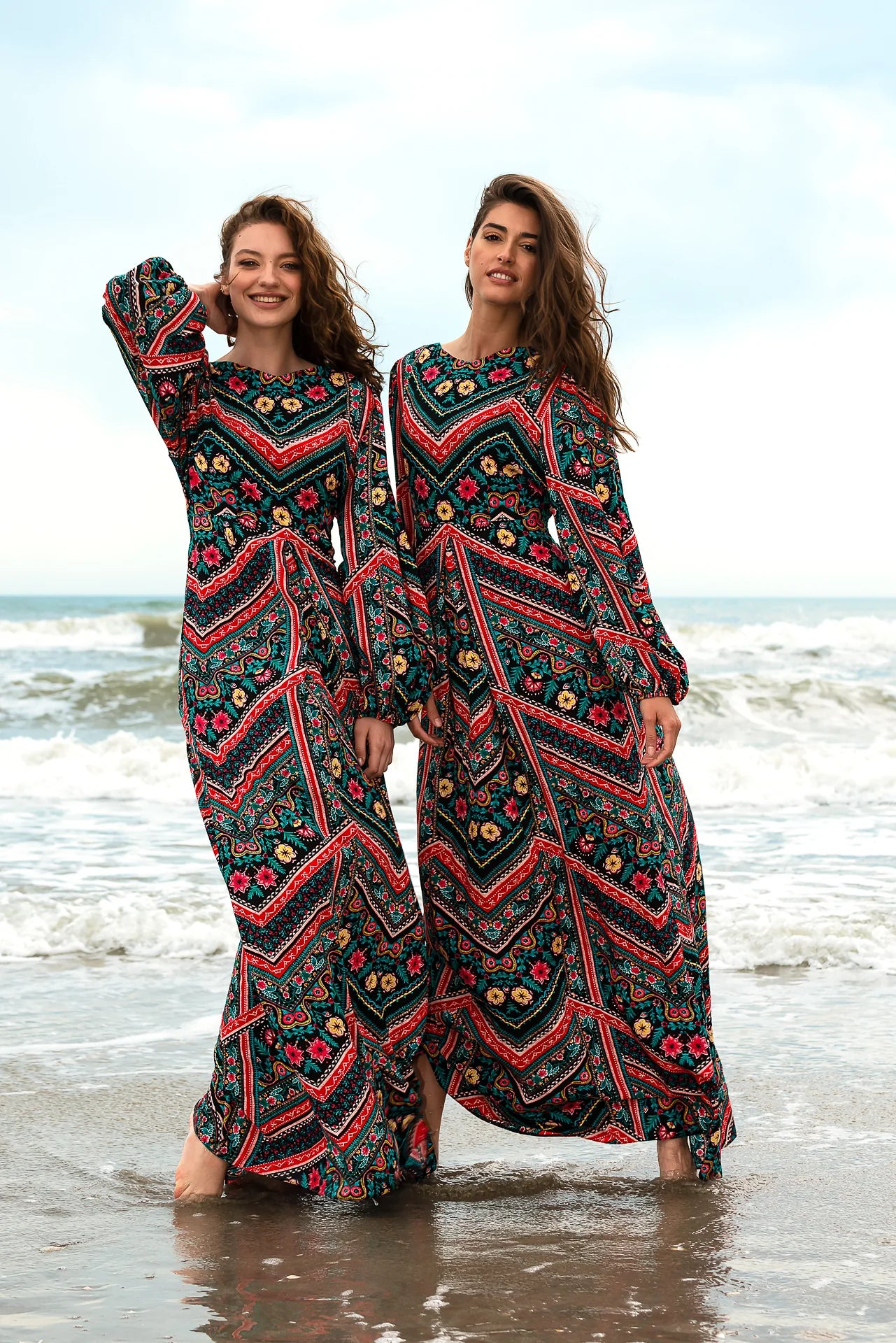 Rochie Lunga Zig Zag