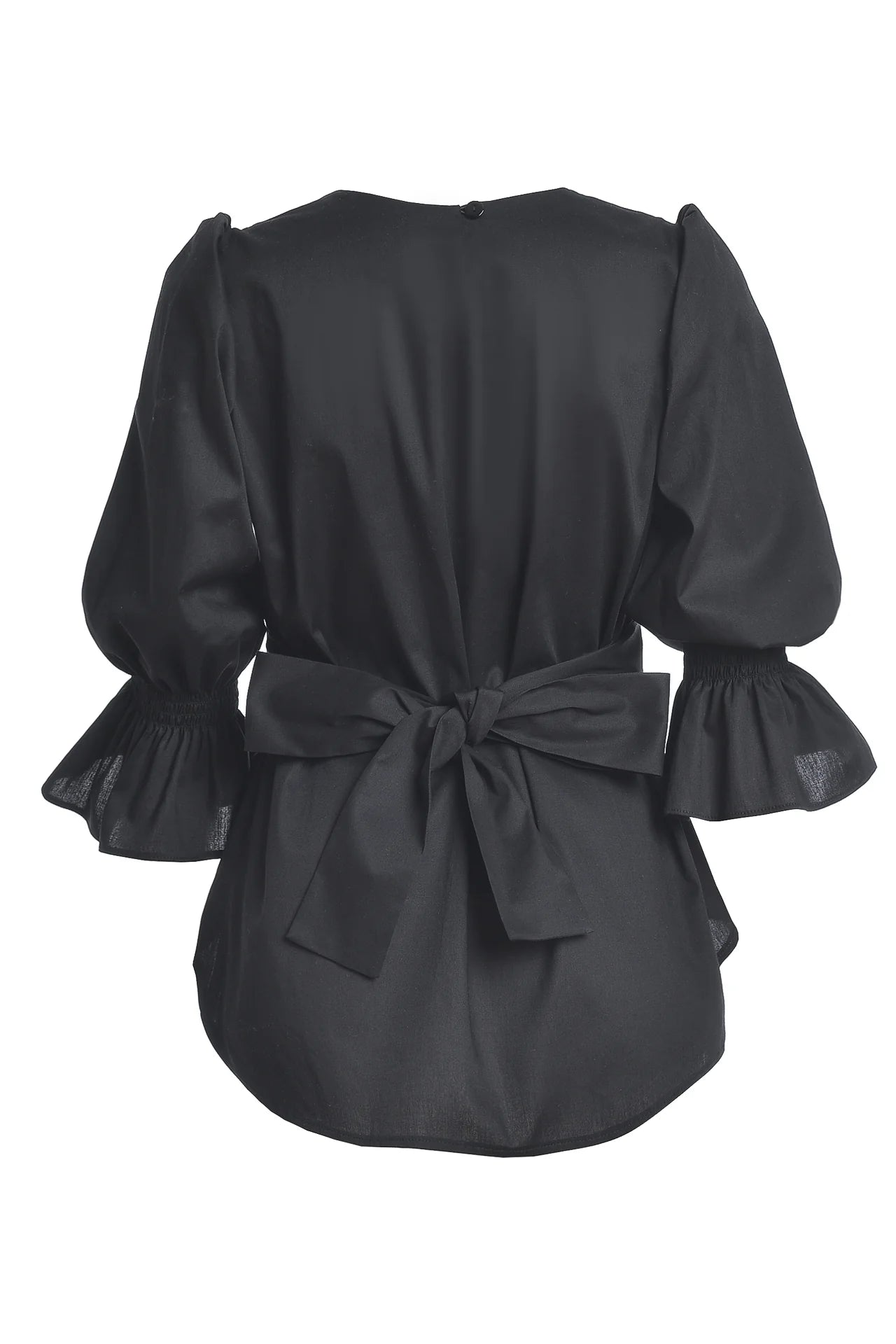 Bluza Neagra cu Corset Laseta