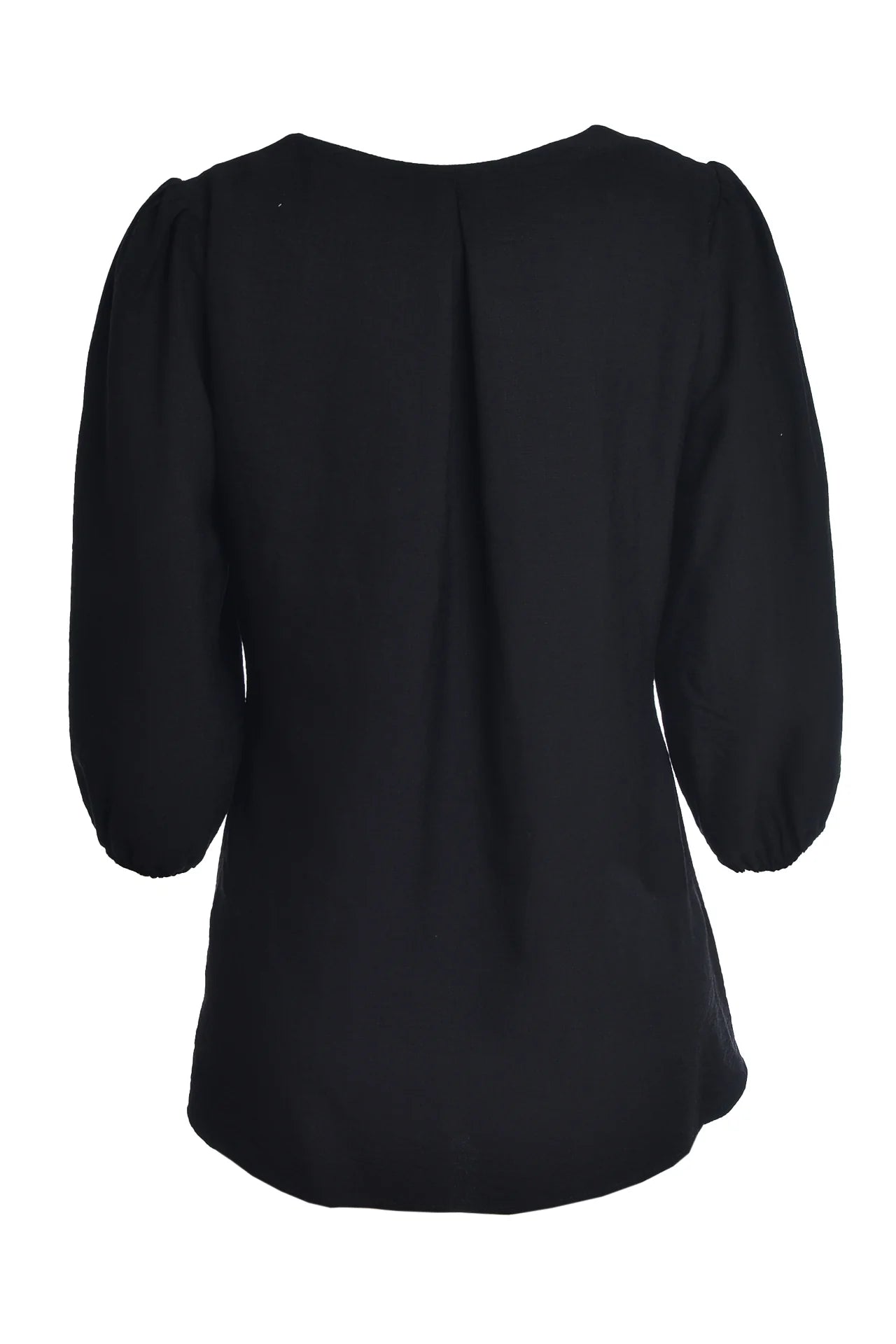 Bluza neagra cu pieptar tesut alba