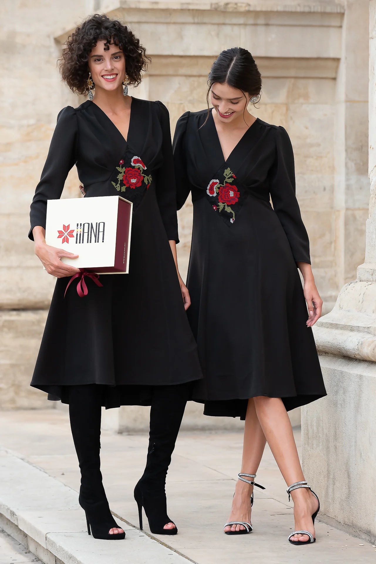 Rochie din Stofa Neagra Medeea