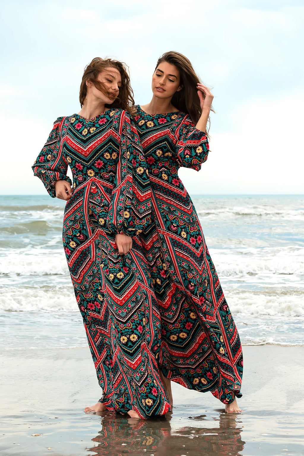 Rochie Lunga Zig Zag