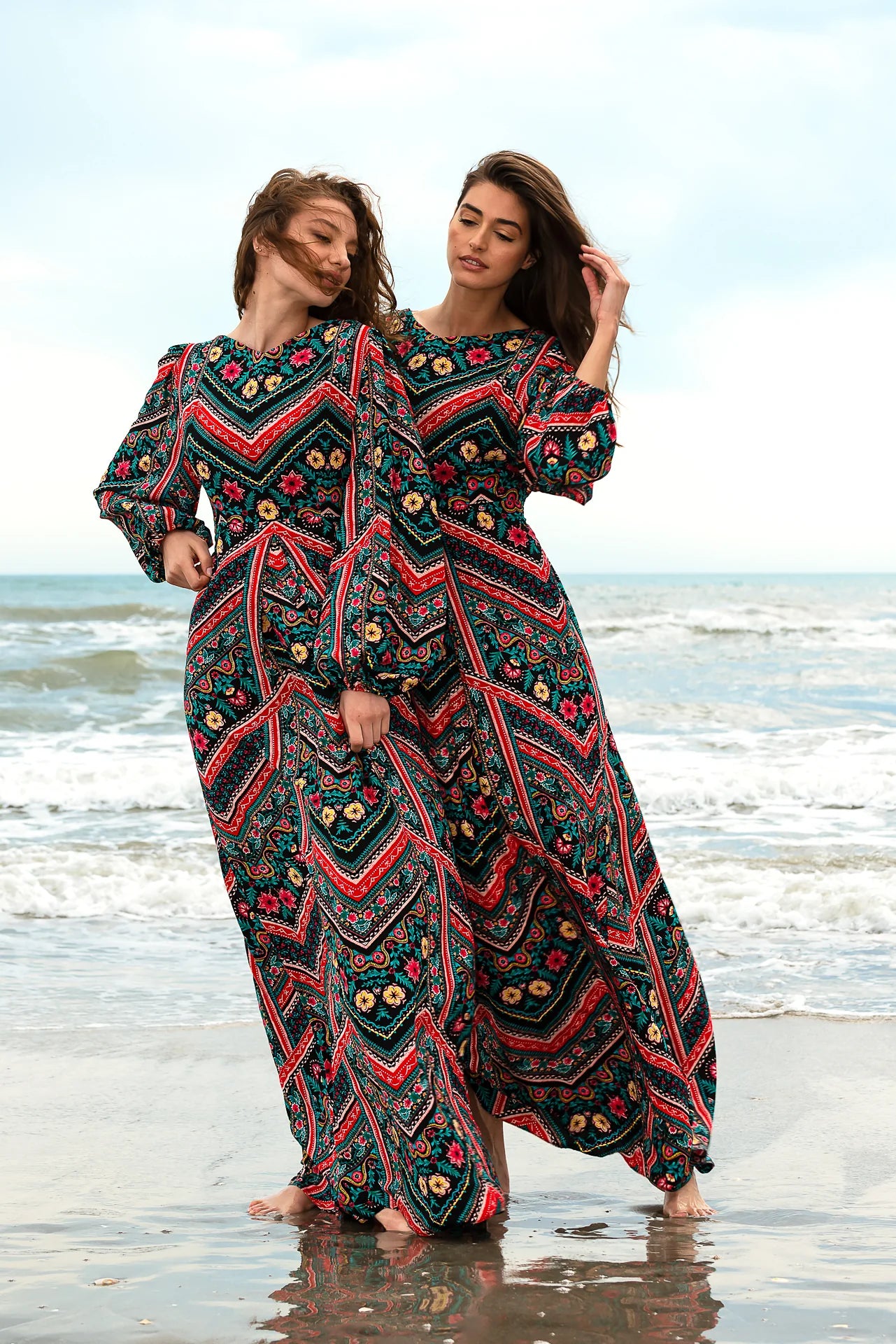 Rochie Lunga Zig Zag