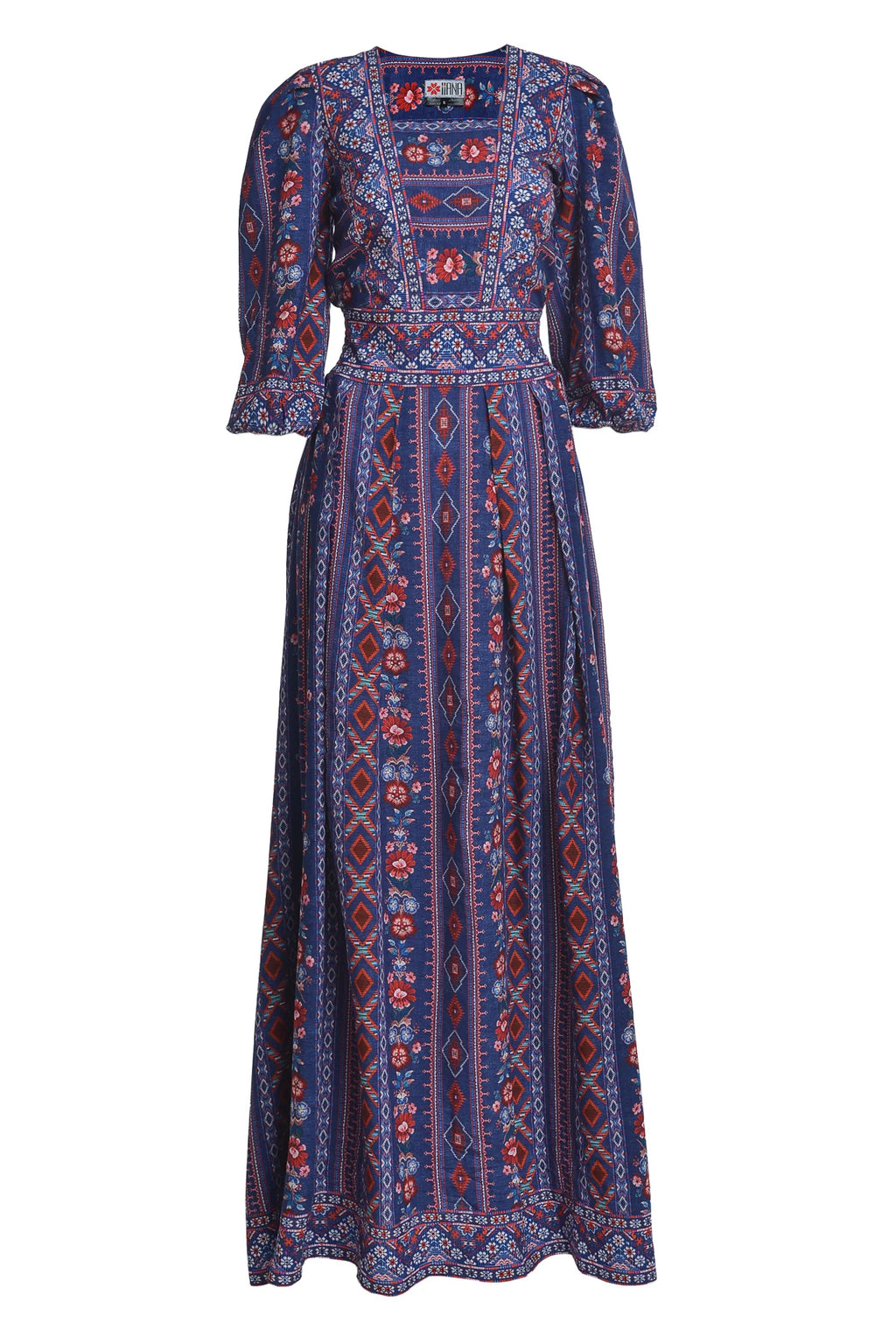 Rochia Bleumarin Lunga Boho Chic