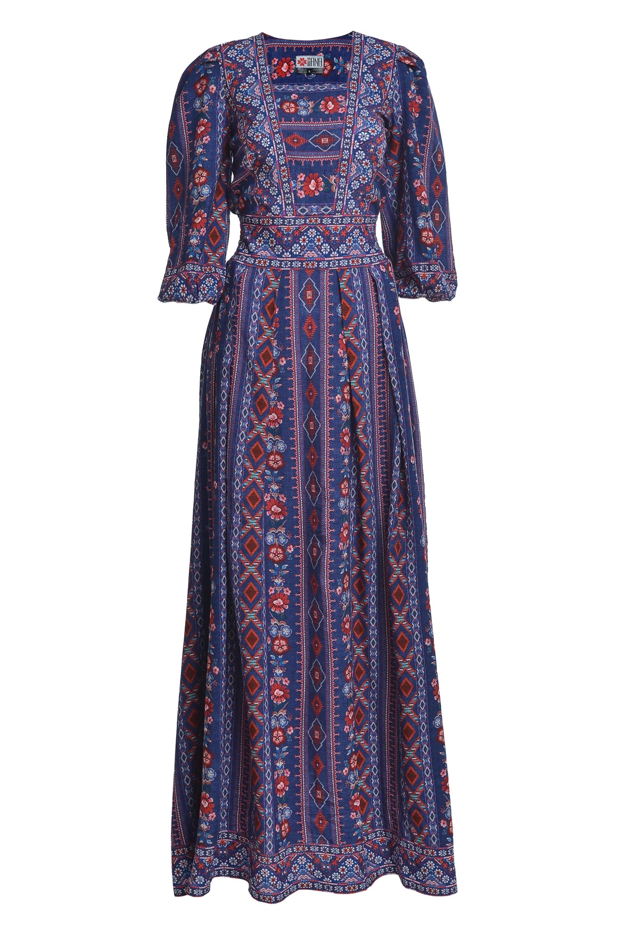 Rochia Bleumarin Lunga Boho Chic