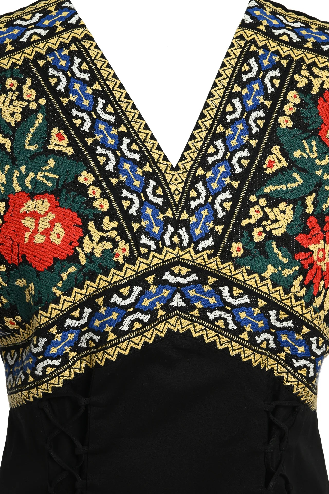 Bluză kimono Zen cu jacquard etnic țesut