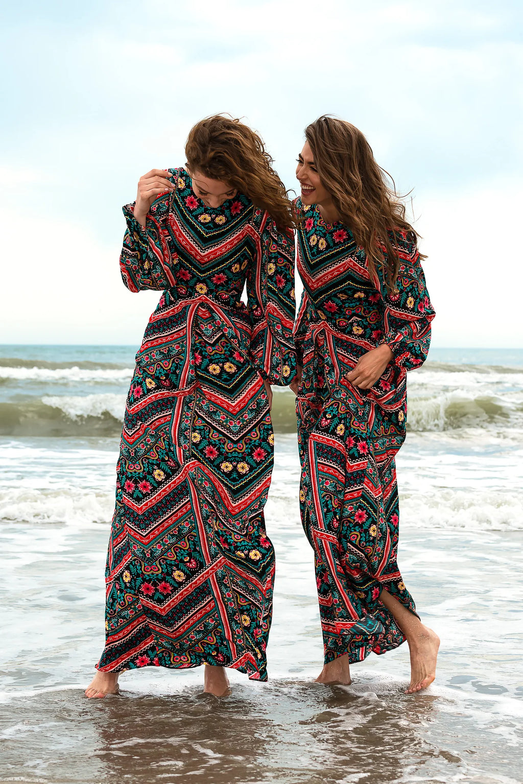 Rochie Lunga Zig Zag