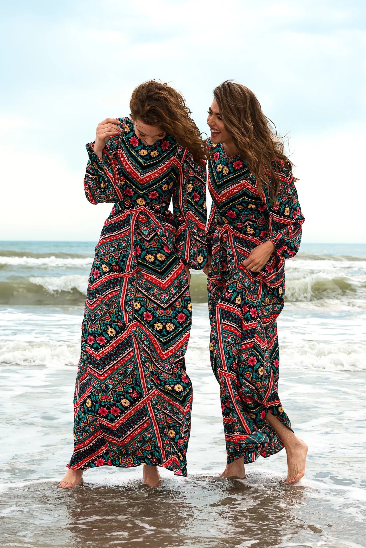 Rochie Lunga Zig Zag
