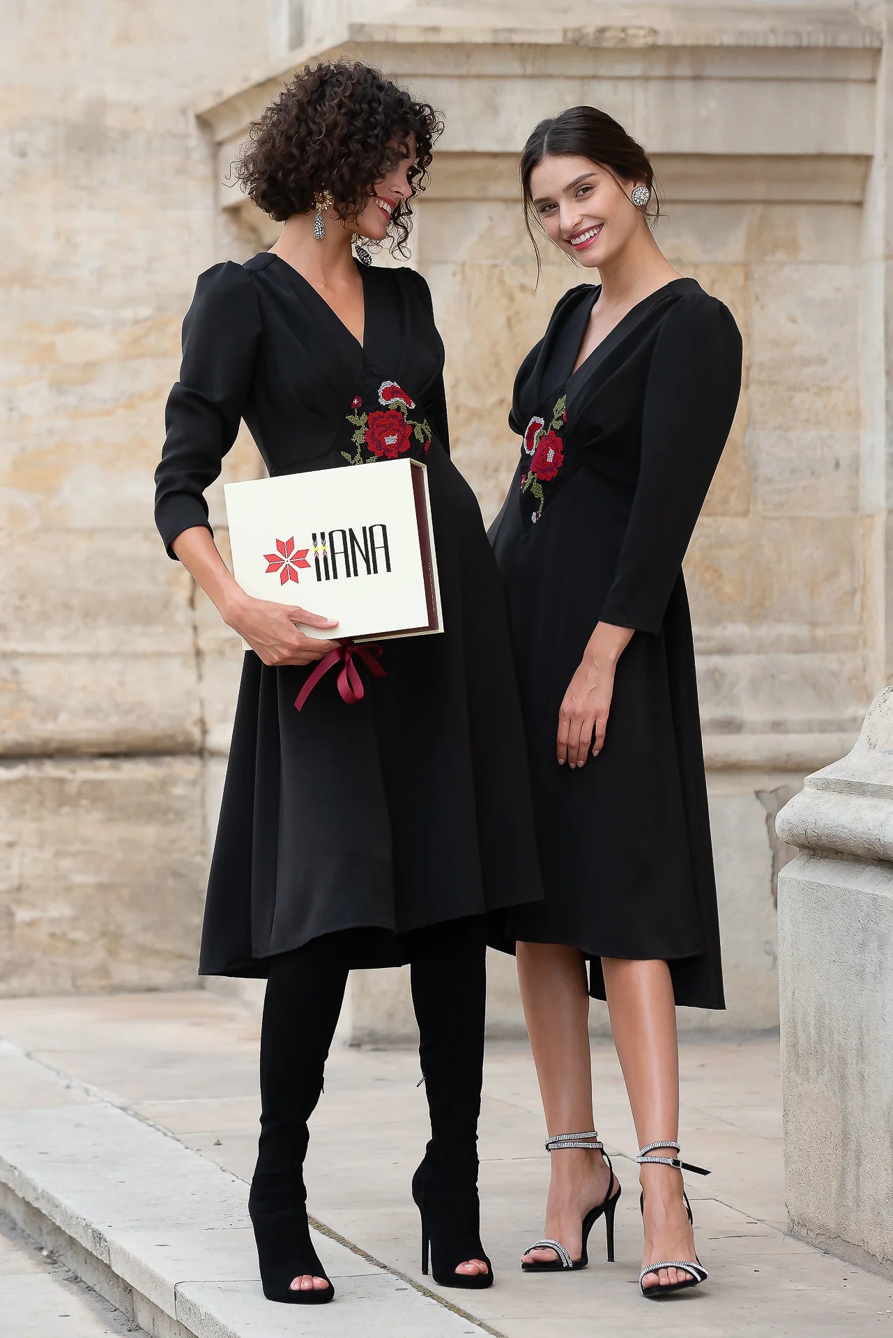 Rochie din Stofa Neagra Medeea
