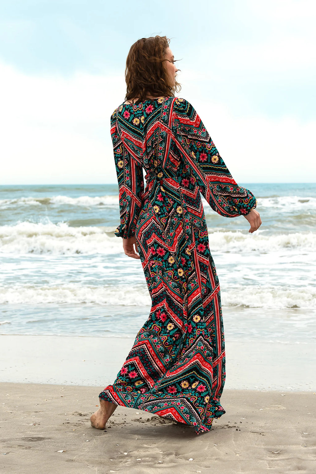 Rochie Lunga Zig Zag