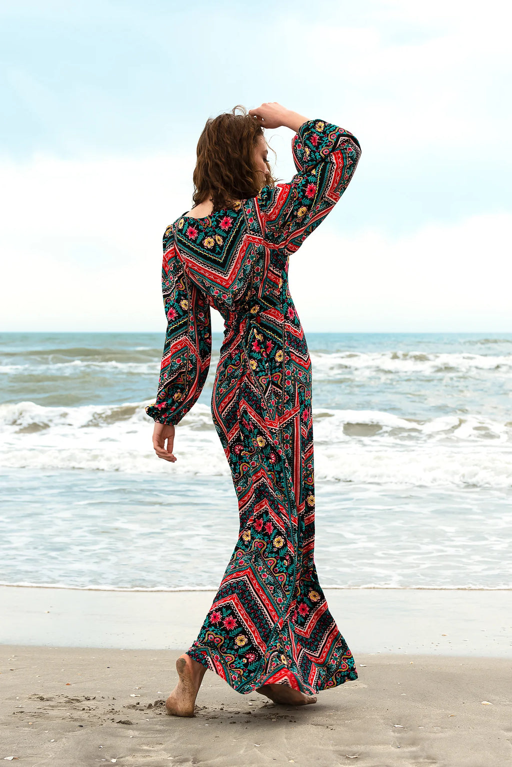 Rochie Lunga Zig Zag