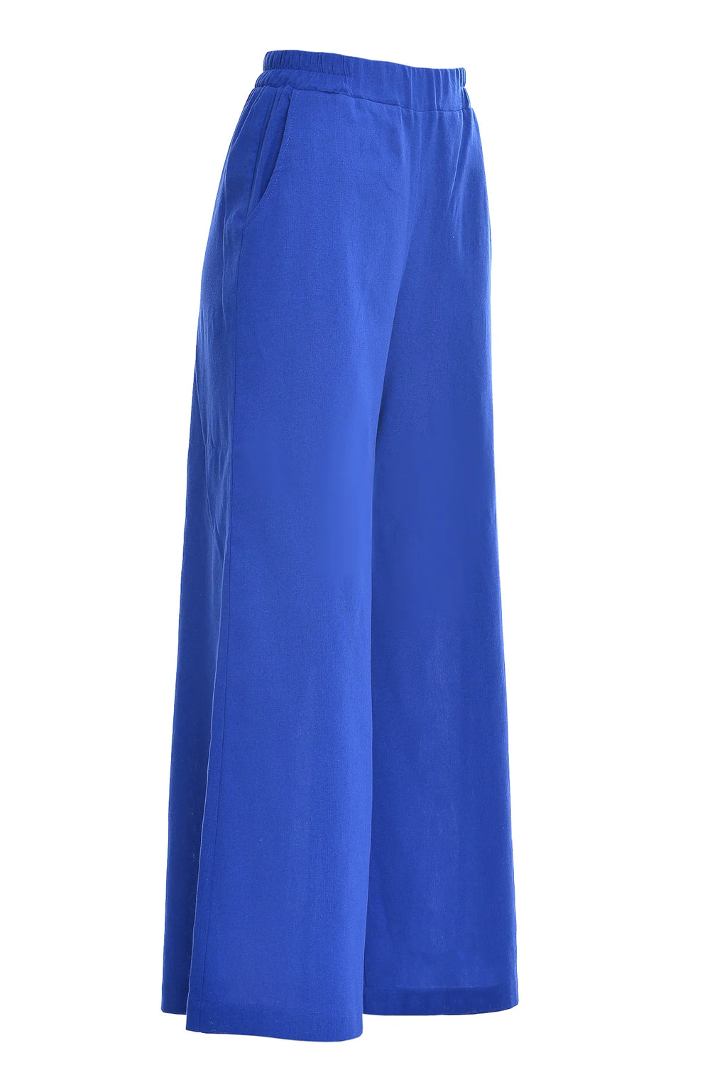 Pantaloni Evazati din In Albastru Royal